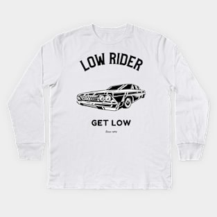 Low Rider Vintage Car Kids Long Sleeve T-Shirt